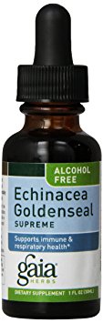 Gaia Herbs Echinacea Goldenseal Supreme, Alcohol-Free, 1-Ounce Bottle