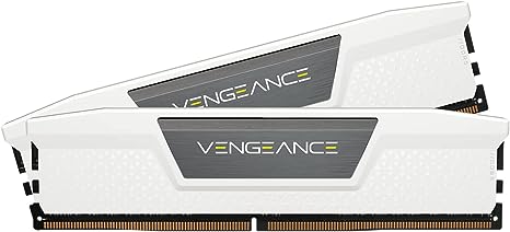 CORSAIR Vengeance DDR5 RAM 32GB (2x16GB) 6000MHz CL36 Intel XMP iCUE Compatible Computer Memory - White (CMK32GX5M2D6000C36W)