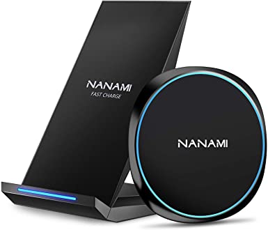NANAMI Bundle of Wireless Chargers Set, Fast Wireless Charging Stand and Pad, Type-C Ports Charging Station for Home Office