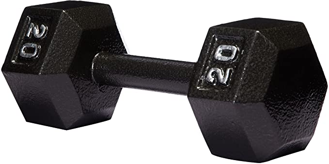 AmazonBasics Cast Iron Hex Hand Dumbbell Weight