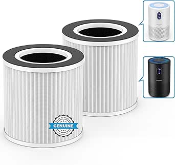 MOOKA Official Certified Replacement HEPA Filter for B-D02L Air Purifier (2-PACK)