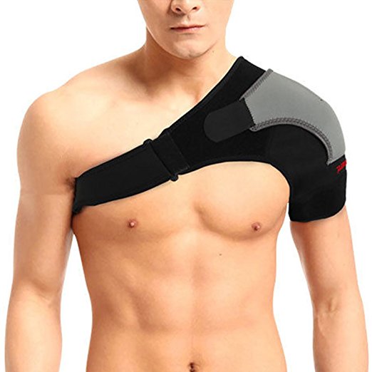 HOMPO Shoulder Support Strap Neoprene Pain Injury Arthritis Gym Sport