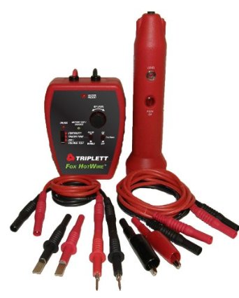 Triplett Fox & Hound HotWire 3388 Live Wire Circuit Tracing Kit with Tone Generator and Probe