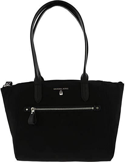 Michael Kors Kelsey Medium Nylon Tote- Black