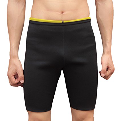 Panegy Mens Neoprene Sauna Shorts Sweat Suit Hot Slimming Pants Weight Loss