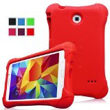 Fintie Samsung Galaxy Tab 4 70 Kiddie Case C Ultra Light Weight Shock Proof Kids Friendly Cover for Samsung Tab 4 7-Inch Tablet Red