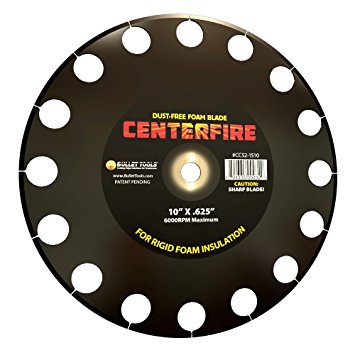 Bullet Tools 10 in. CenterFire Dust Free Foam Blade for cutting EPS, XPS & Poly-ISO insulation