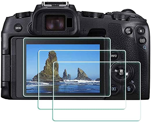 EOS RP Glass Screen Protector for Canon EOS RP Mirrorless Digital Camera, ULBTER 9H Tempered Glass Screen Protector Edge to Edge Protection,Anti-Scrach Anti-Fingerprint Anti-Dust Anti-Bubble [3 Pack]