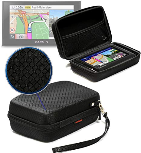 Navitech Black GPS/Satellite Navigation Hard Carry Case Cover for The Garmin DriveSmart 61 LMT-S