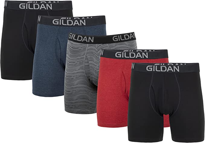 Gildan Men's Cotton Stretch Boxer Briefs, Multipack