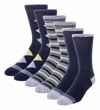 Ike Behar Men's 3 Pack Colorful Patterned Dress Socks