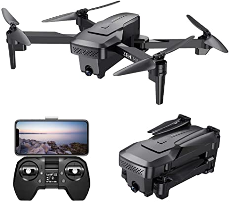 Teeggi VISUO XS818 GPS Drone with Camera for Adults 4K HD FPV,RC Quadcotper for Beginners, 5G WiFi Live Video 120° Wide Angle,Gesture Control,Auto Return, Follow Me, Foldable Drones with Carrying Case