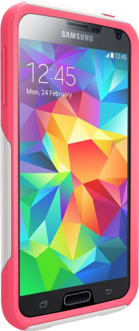 Otterbox Commuter Series -Retail Packaging Protective Case for Galaxy S5-Neon Rose (White/Pink)