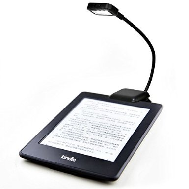 KUCHANG LED Clip-On Reading Light for Amazon Kindle PaperWhite, Voyage, kindle 6inch, Nook, eBook Readers, Tablets, PDAs, Cell Phones