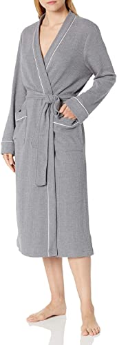 Amazon Essentials Women's Lightweight Waffle Full-Length Robe