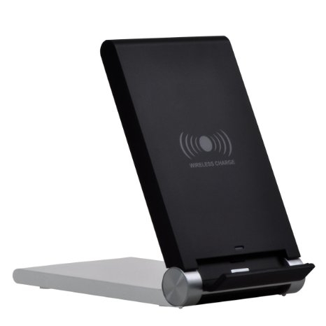 QI Wireless Charger, 3 Coils Wireless Charging Stand, Multi Angles Stand Pad For All QI-Enable Devices
