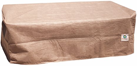 Duck Covers Elite Rectangular Patio Ottoman or Side Table Cover, 32" L x 25" W x 18" H