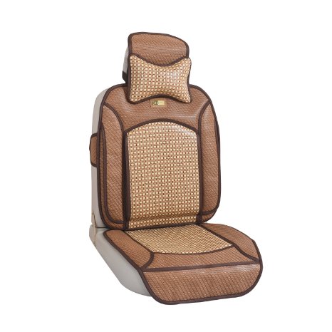 Soothing Drive Cooling Series Universal Fit Breathable Car Seat Covers, Rattan (1 Piece)