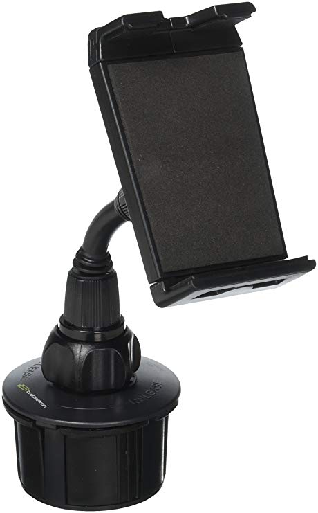 Bracketron Car Cup Holder Mount for Phablet-Style Smartphone & Tablet Tomtom Magellan iPhone X 8 Plus iPad Samsung Galaxy Tab S4 S3 Microsoft Surface Pro Asus ZenPad 3S 10 Lenovo IdeaPad BT1-657-2