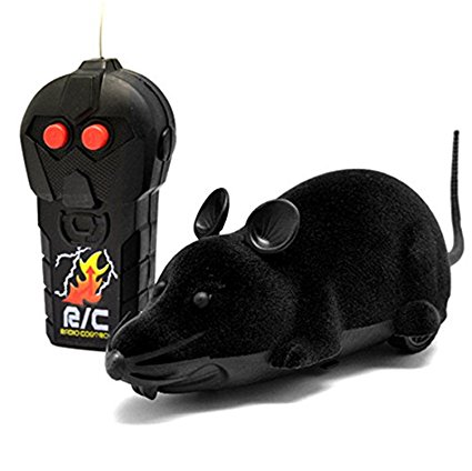 Allytech(TM) RC Mouse Funny Wireless Remote Control Rat Toy For Cats Dogs Pets Kids Novelty Gift Funny (Grey)