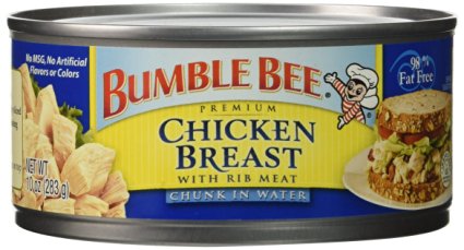 Bumble Bee Premium Chicken Breast in Water, 10 Ounce