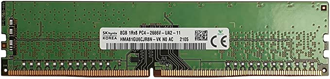 Hynix 8GB PC4-21300 DDR4-2666MHz 288-Pin DIMM 1.2V Memory RAM Module HMA81GU6CJR8N-VK