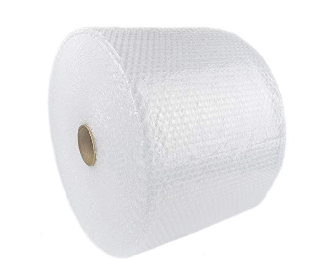 USPACK 1/2" 125 ft x 24" Big Bubble Cushioning Wrap, Perforated Every 12"