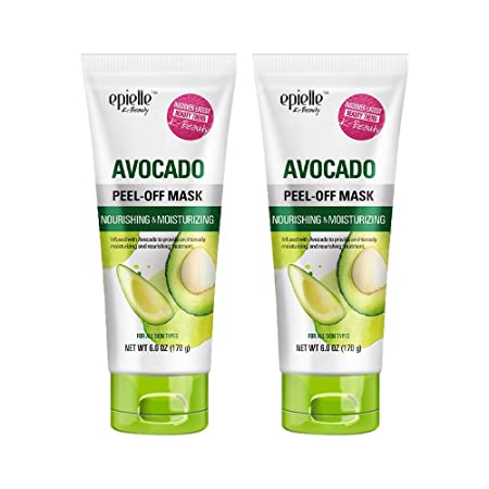 Epielle Avocado peel off face mask Mask (Pack of 2), 6.0 fl oz