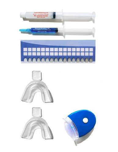 Teeth Whitening Plasma Light Kit with 36% Carbamide Peroxide Gel & Remineralization Gel to Reduce Tooth Sensitivity