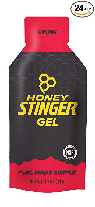 Honey Stinger Energy Gel, Ginsting, 1.1 Ounce (Pack of 24)