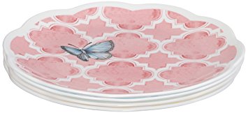 Lenox Butterfly Meadow Trellis Dessert Plate (Set of 4), White