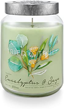 Tried & True Eucalyptus & Sage, 22.2 oz. Candle, Green