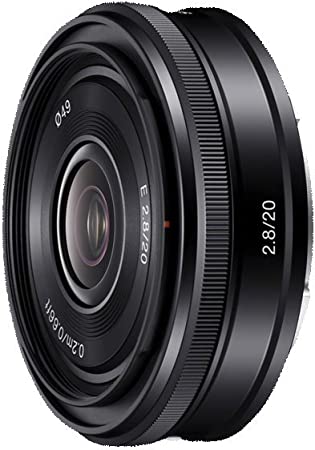 Sony SEL20F28 E Mount - APS-C 20mm F2.8 Wide Angle Prime Lens, Black