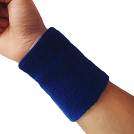 Bluelans 4 Inch Wristband/Wrist Sweatband in 10, Ideal for Tennis and Other Sports