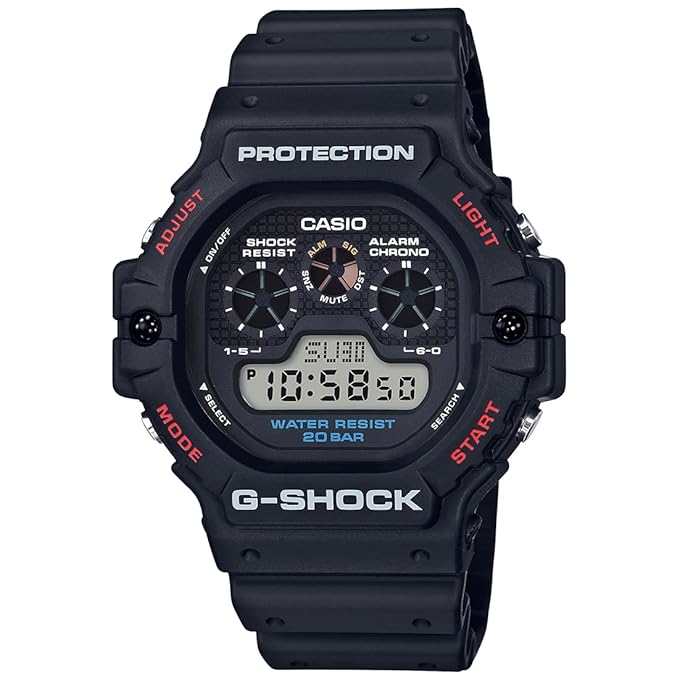 Casio G-Shock Digital Black Dial Men DW-5900-1DR (G909)