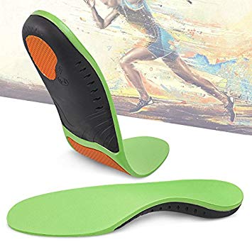 Hyperspace Sports Insole for Gel High Arch Support,Plantar Fasciitis,Orthotic,Flat Feet,Best shoe Insoles Men and Women Everyday Use Maximum Comfort and Shock Absorption for Injury Prevention(Green S)