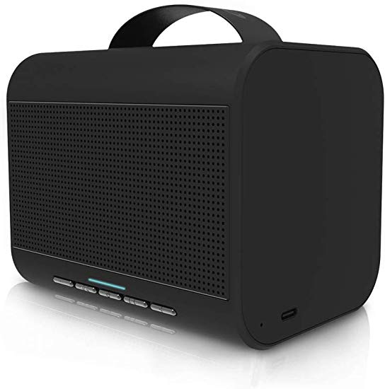 Bluedio T Share 2.0 Bluetooth V5.0 Portable Speaker with Microphone, Supported Voice Control, Perfect Bluetooth Speaker for iPhone, Samsung and More(Black)