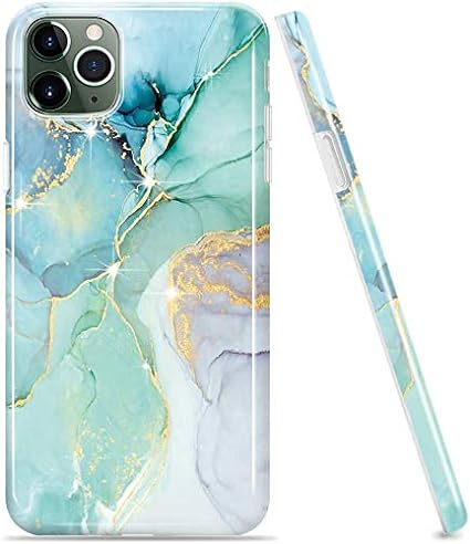 luolnh iPhone 11 Pro Case,iPhone 11 Pro Marble Case,Marble Design Shockproof Flexible Soft Silicone Rubber TPU Bumper Cover Skin Case for iPhone 11 Pro 5.8 inch 2019 -Abstract Mint