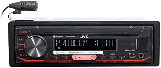 JVC KD-X260BT Digital Media Receiver Featuring Bluetooth/USB/Pandora/iHeartRadio/Spotify / 13-Band EQ