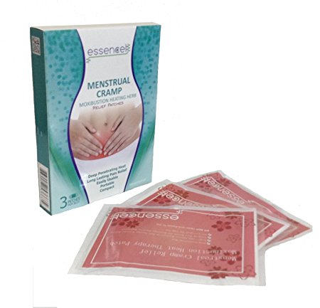 Moxibustion Menstrual Cramp Relief Natural Heating Herb Pad Heat Therapy Patches-Pack of 3