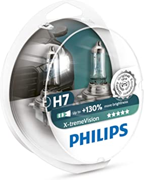 Philips 12972XV S2 X-tremeVision Halogen Headlamp H7, 12 V, 55 W, Set of 2