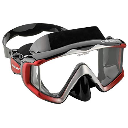 Cressi PANO 3, Large Wide View Mask for Scuba Diving & Snorkeling - Cressi Quality Since 1946