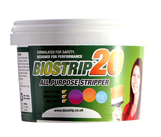 Biostrip 20 Paint Stripper 500ml, paint remover. Water based solution to effortlessly remove paint and varnish from Wood, Brick, Concrete, Metal, uPVC, Glass and More