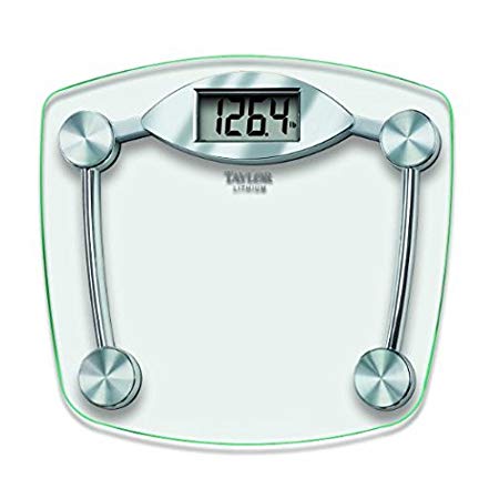 Taylor Glass and Chrome Digital Scale - Set of 2
