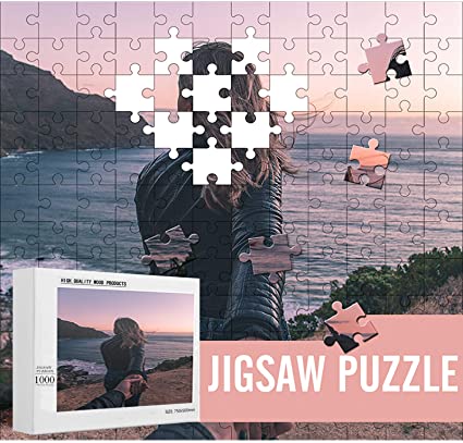 Custom Puzzles from Photos 1000 500 300 200 120 70 35 Pieces,ATOOZ Personalized Puzzle for Adults (120 Piece)