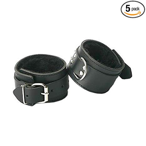 Strict Leather Fur Lined Ankle Cuffs