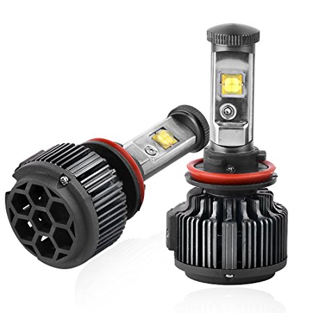 YINTATECH H11 CREE Led Headlight Conversion Kits 80w 7200Lm 6000K Headlight Bulbs All in One LED Fog Light (Pack of 2)