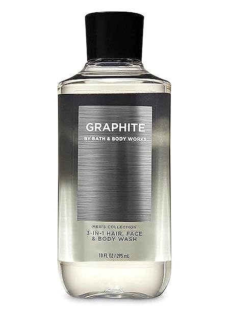 Bath and Body Works Men's Collection Graphite 3-in-1 Hair Face and Body Wash 10 Fluid Ounce