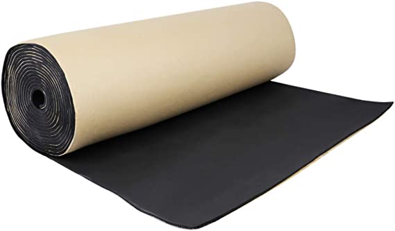 uxcell 118mil 6.46sqft Car Sound Absorption Proofing Insulation 3mm Cell Foam Deadener Mat 40"x24"