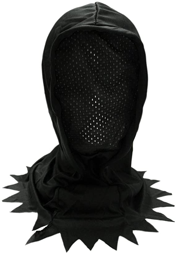 SeasonsTrading Adult/Teen Black Hidden Face Mask Hood - Halloween Costume